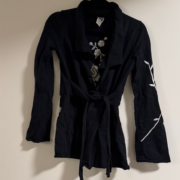 Lucky Brand Black Embroidered Women's Jacket - Picture 5 of 9